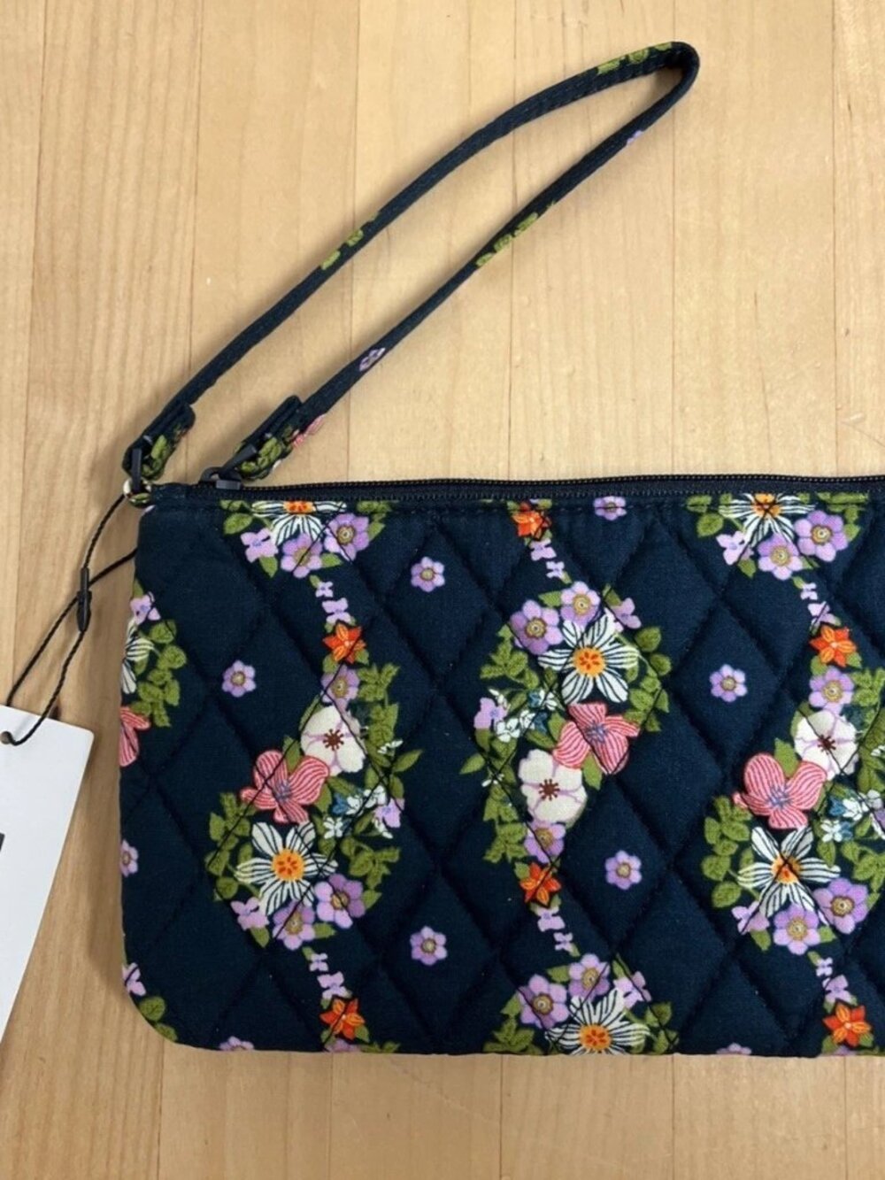 Vera Bradley PAISLEY RAIN Cotton Essential Zip wristlet